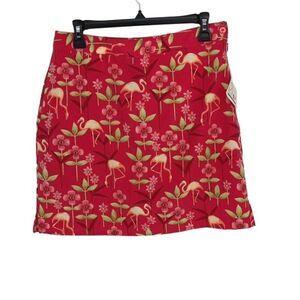 EP PRO Golf Tennis Skort Skirt Red Pink‎ Geranium Size 8 NWT